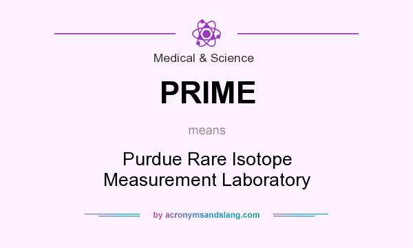 What does PRIME mean? It stands for Purdue Rare Isotope Measurement Laboratory