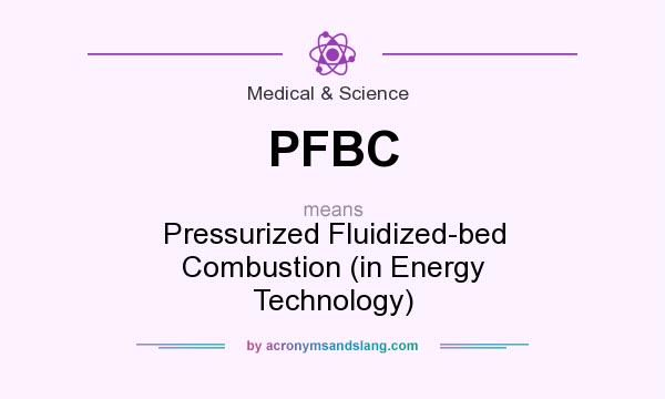 What does PFBC mean? It stands for Pressurized Fluidized-bed Combustion (in Energy Technology)