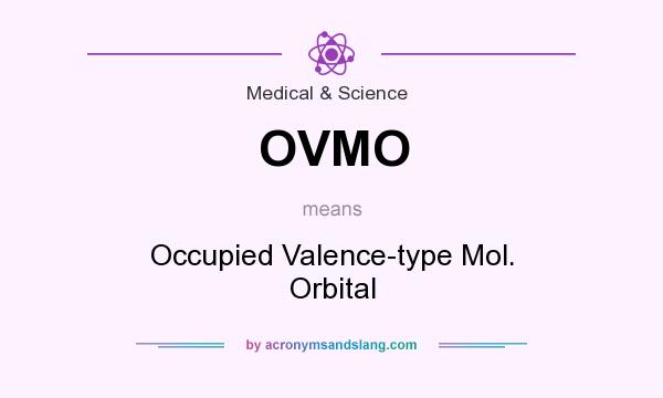 What does OVMO mean? It stands for Occupied Valence-type Mol. Orbital