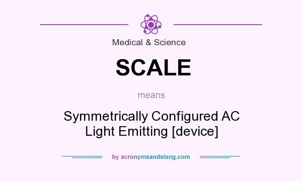 What does SCALE mean? It stands for Symmetrically Configured AC Light Emitting [device]