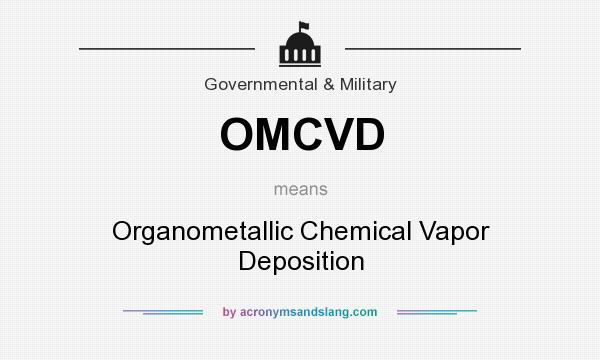What does OMCVD mean? It stands for Organometallic Chemical Vapor Deposition