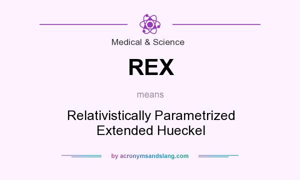 What does REX mean? It stands for Relativistically Parametrized Extended Hueckel