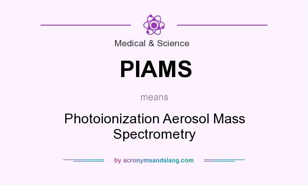 What does PIAMS mean? It stands for Photoionization Aerosol Mass Spectrometry