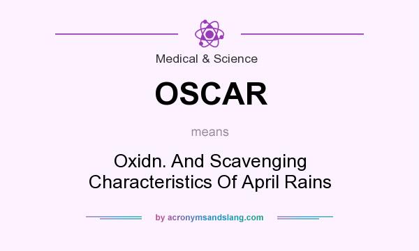 What does OSCAR mean? It stands for Oxidn. And Scavenging Characteristics Of April Rains