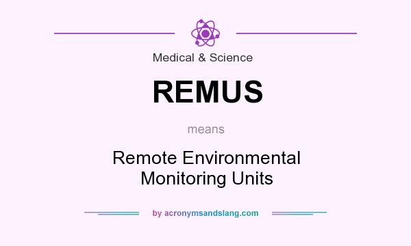 What does REMUS mean? It stands for Remote Environmental Monitoring Units
