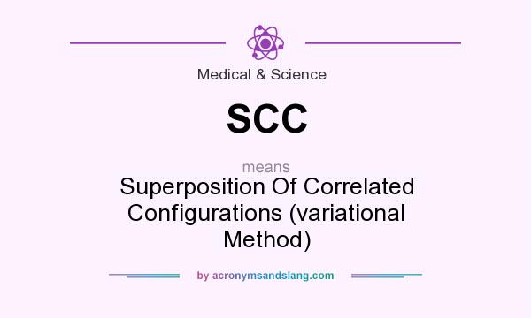 What does SCC mean? It stands for Superposition Of Correlated Configurations (variational Method)