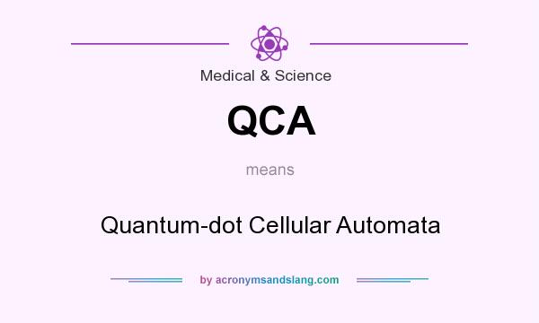 What does QCA mean? It stands for Quantum-dot Cellular Automata