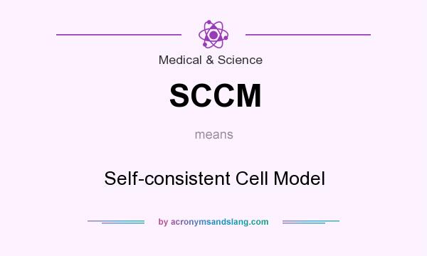 What does SCCM mean? It stands for Self-consistent Cell Model