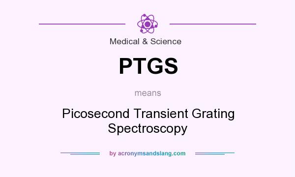 What does PTGS mean? It stands for Picosecond Transient Grating Spectroscopy