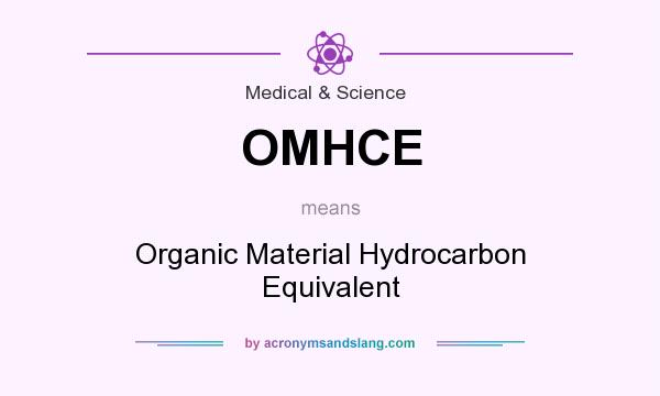 What does OMHCE mean? It stands for Organic Material Hydrocarbon Equivalent