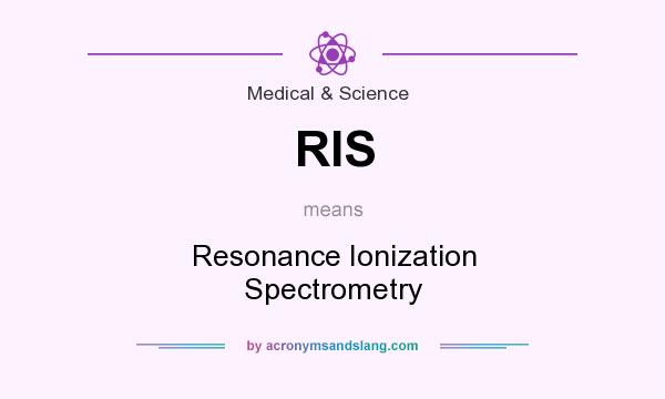 What does RIS mean? It stands for Resonance Ionization Spectrometry