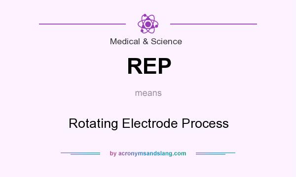 What does REP mean? It stands for Rotating Electrode Process