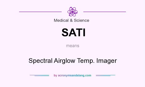 What does SATI mean? It stands for Spectral Airglow Temp. Imager