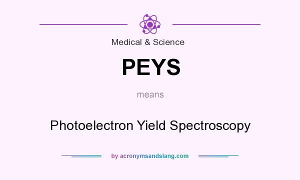 What does PEYS mean? It stands for Photoelectron Yield Spectroscopy