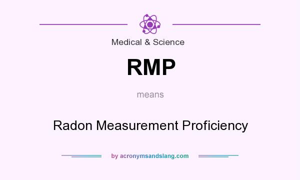 What does RMP mean? It stands for Radon Measurement Proficiency
