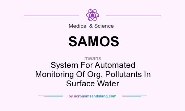What does SAMOS mean? It stands for System For Automated Monitoring Of Org. Pollutants In Surface Water