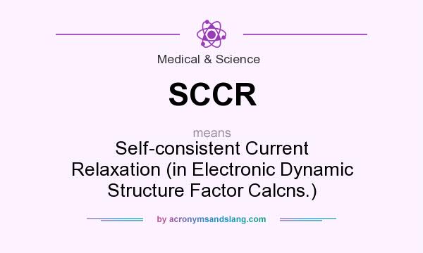What does SCCR mean? It stands for Self-consistent Current Relaxation (in Electronic Dynamic Structure Factor Calcns.)