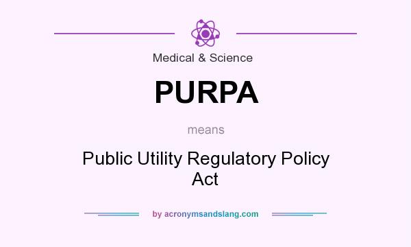 What does PURPA mean? It stands for Public Utility Regulatory Policy Act