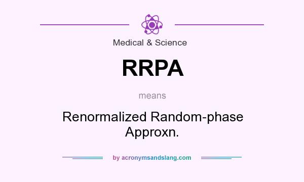 What does RRPA mean? It stands for Renormalized Random-phase Approxn.