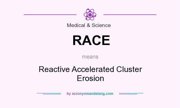 What does RACE mean? It stands for Reactive Accelerated Cluster Erosion