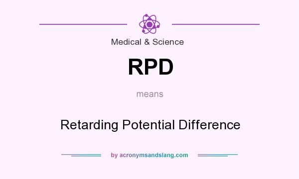 What does RPD mean? It stands for Retarding Potential Difference