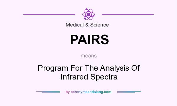 What does PAIRS mean? It stands for Program For The Analysis Of Infrared Spectra