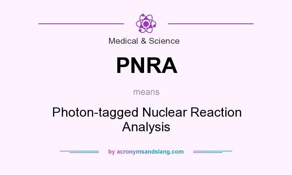 What does PNRA mean? It stands for Photon-tagged Nuclear Reaction Analysis