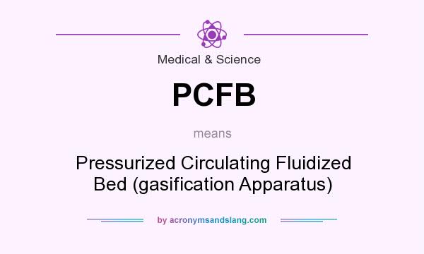 What does PCFB mean? It stands for Pressurized Circulating Fluidized Bed (gasification Apparatus)