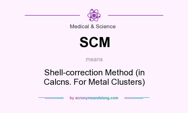 What does SCM mean? It stands for Shell-correction Method (in Calcns. For Metal Clusters)