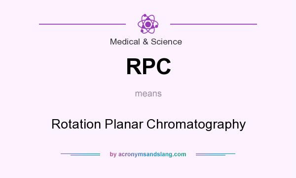 What does RPC mean? It stands for Rotation Planar Chromatography