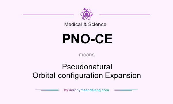 What does PNO-CE mean? It stands for Pseudonatural Orbital-configuration Expansion