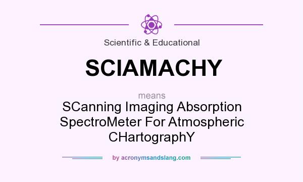 What does SCIAMACHY mean? It stands for SCanning Imaging Absorption SpectroMeter For Atmospheric CHartographY