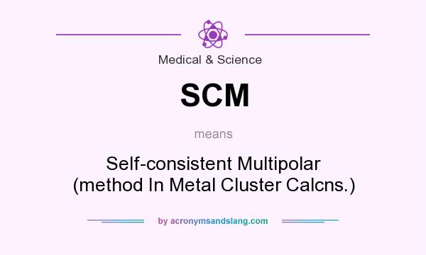 What does SCM mean? It stands for Self-consistent Multipolar (method In Metal Cluster Calcns.)