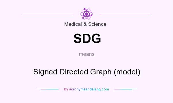 What does SDG mean? It stands for Signed Directed Graph (model)