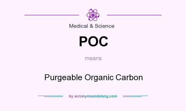 What does POC mean? It stands for Purgeable Organic Carbon