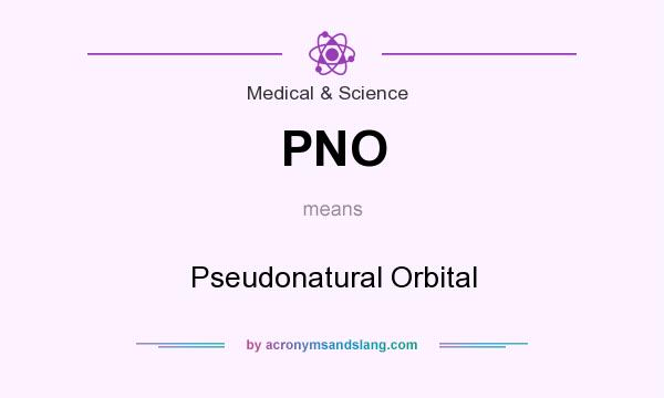 What does PNO mean? It stands for Pseudonatural Orbital