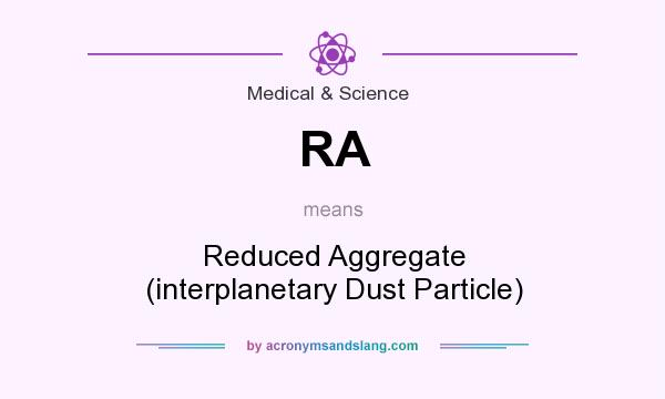 What does RA mean? It stands for Reduced Aggregate (interplanetary Dust Particle)