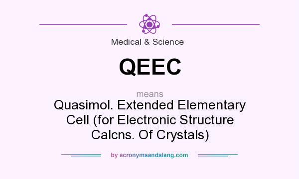 What does QEEC mean? It stands for Quasimol. Extended Elementary Cell (for Electronic Structure Calcns. Of Crystals)