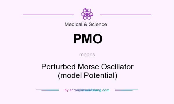 What does PMO mean? It stands for Perturbed Morse Oscillator (model Potential)