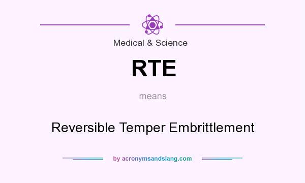 What does RTE mean? It stands for Reversible Temper Embrittlement