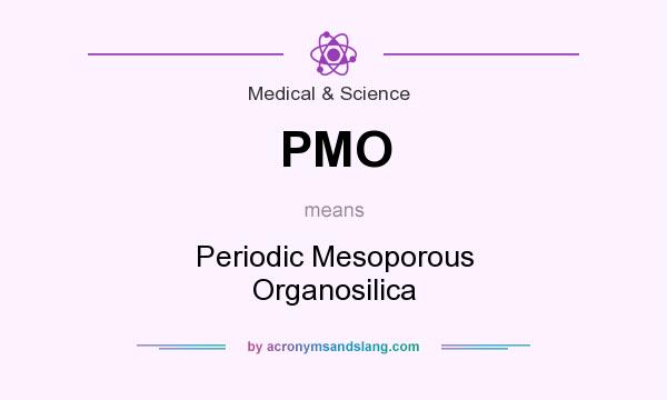What does PMO mean? It stands for Periodic Mesoporous Organosilica