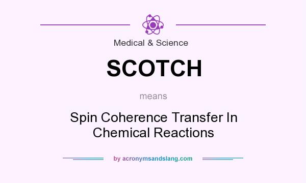 What does SCOTCH mean? It stands for Spin Coherence Transfer In Chemical Reactions