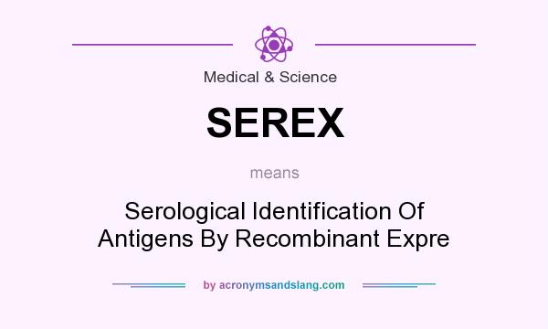 What does SEREX mean? It stands for Serological Identification Of Antigens By Recombinant Expre