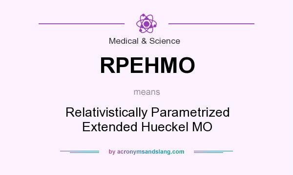 What does RPEHMO mean? It stands for Relativistically Parametrized Extended Hueckel MO