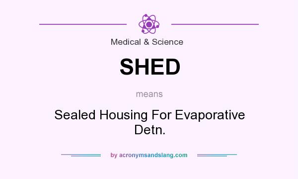 What does SHED mean? It stands for Sealed Housing For Evaporative Detn.