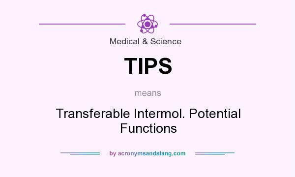 What does TIPS mean? It stands for Transferable Intermol. Potential Functions