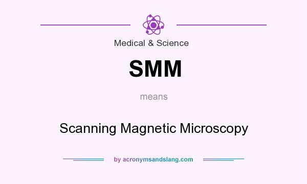 What does SMM mean? It stands for Scanning Magnetic Microscopy