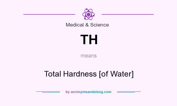 What does TH mean? It stands for Total Hardness [of Water]