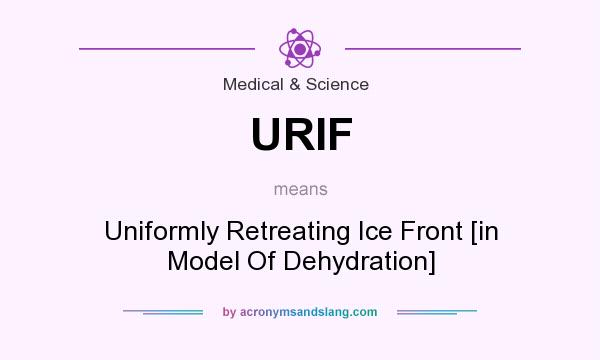 What does URIF mean? It stands for Uniformly Retreating Ice Front [in Model Of Dehydration]