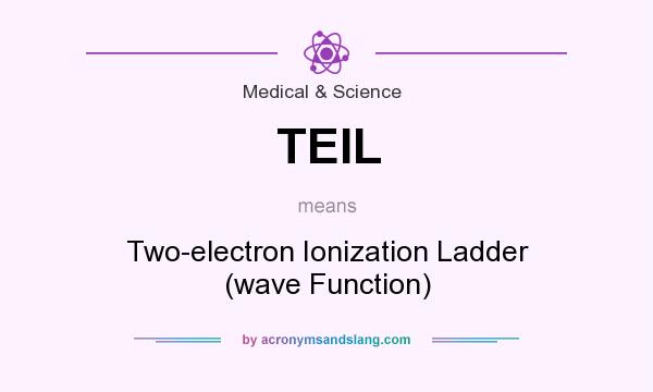 What does TEIL mean? It stands for Two-electron Ionization Ladder (wave Function)